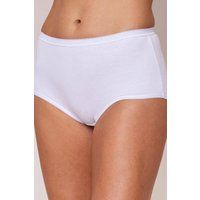 Cotton Traders Women's 5 Pack Cotton Full Briefs in White | Size: 26