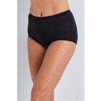 Cotton Traders Women's 3 Pack Supreme Maxi Knickers in Black | Size: 16