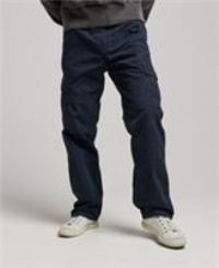 Superdry Mens Organic Cotton Baggy Cargo Pants Size 36/32 - 36/32 Regular