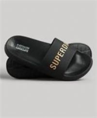 Superdry Mens Code Logo Pool Sliders Size S