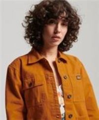 Superdry Women/'s Vintage Chore Jacket, Pumpkin Spice Brown, UK 8