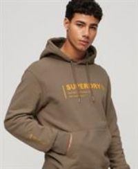 Superdry Mens Utility Sport Logo Loose Hoodie Size S