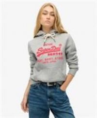 Superdry Womens Neon Vintage Logo Hoodie Size 10 - 10 Regular