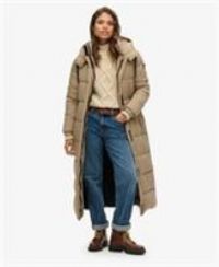 Superdry Womens Ripstop Longline Puffer Coat Size 16