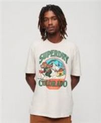 Superdry Mens Travel Postcard Graphic T-Shirt Size L
