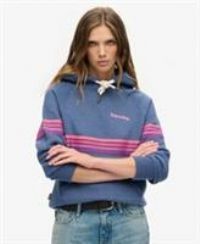 Superdry Womens Rainbow Stripe Logo Hoodie Size 8