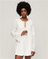 Superdry Womens Lace Flare Sleeve Mini Dress Size 12