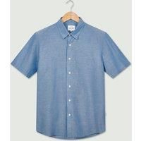 Peter Werth Gav Mens Short Sleeve Shirt Indigo