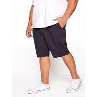 BadRhino Big & Tall Navy Elasticated Waist Chino Shorts - Men/'s - M to 8XL