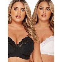 Yours Clothing 2 PACK  & White Non-Wired Soft Cup Bras