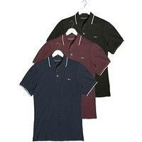 BadRhino Mens Big & Tall Multi 3 Pack Polo Shirts