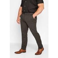 BadRhino Big & Tall Charcoal Stretch Trousers - Men/'s - Plus Size Curve