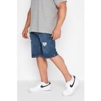 Bad Rhino Big & Tall Ripped Denim Shorts