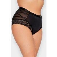 Yours Curve Plus Size Strappy Detail Control Full Briefs