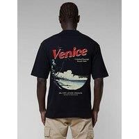 Criminal Damage Venice Graphic Backprint T-Shirt - Black