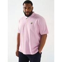 Lyle & Scott Big Tall Plain Polo Shirt - Pink