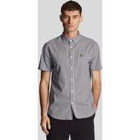 Gingham Short Sleeve Shirt Navy
