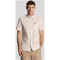 Lyle & Scott Short Sleeve Slim Fit Gingham Shirt Cove/White S