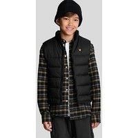 Lyle & Scott Boys Wadded Gilet - Black