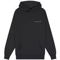 Lyle & Scott Boys Script Embroidered Hoodie - Gunmetal