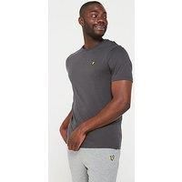 Lyle & Scott Brand Chest Logo Gunmetal T-Shirt
