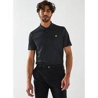 Lyle & Scott Mens Golf Tech Eagle Logo Recycled Polo Shirt 27% OFF RRP