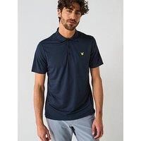 Lyle & Scott Mens Golf Tech Polo Shirt-Navy