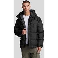 Lyle & Scott Lyle & Scott Quilted Pannelled Jacket- Black