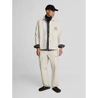 Lyle & Scott Tapered Fatigue Chino Trousers - Off White