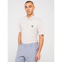 Lyle & Scott Mens 2025 Golf Tech Eagle Logo Short Sleeve Recycled Polo Shirt