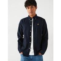 Lyle & Scott Plain Oxford Shirt Dark Navy
