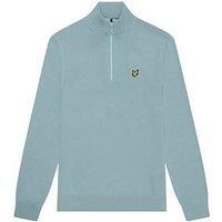 Lyle & Scott Boys 1/4 Zip Jumper - Blue