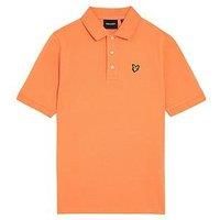 Lyle & Scott Boys Short Sleeve Polo Shirt - Orange