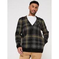 Lyle & Scott Brushed Tartan Knitted Cardigan