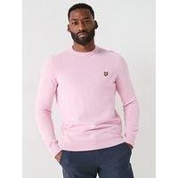 Lyle & Scott Cotton Crew Neck Knitted Jumper - Pink