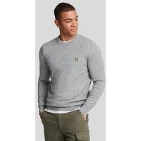 Lyle & Scott Cotton Merino Crew Knitted Jumper - Grey