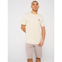 Lyle & Scott Linen Blend Breton Stripe T-Shirt - Off White