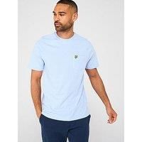 Lyle & Scott Men's Linen Blend Raglan T-Shirt, Blue