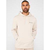 Lyle & Scott Loopback Embroidered Hoodie - Cream