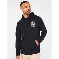 Lyle & Scott Embroidered Graphic Pullover Hoodie - Black