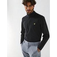 Lyle & Scott Mens Golf Course Midlayer - Black