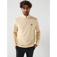 Lyle & Scott Mens Golf Course Midlayer - Sesame - Cream