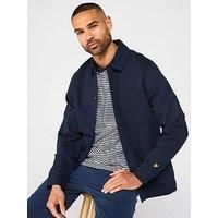 Lyle & Scott Linen Blend Overshirt - Navy