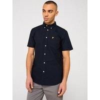 Lyle & Scott Oxford Short Sleeve Shirt - Navy