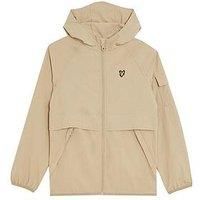 Lyle & Scott Boys Hooded Windbreaker Jacket - Beige