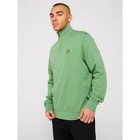 Lyle & Scott 1/4 Zip Sweatshirt Smoke Green