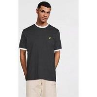 Lyle & Scott SS T-Shirts Ringer T-Shirt W403 Dark Navy/White, XL