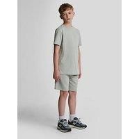 Lyle & Scott Boys Script Embroidered Sweat Short - Grey