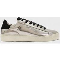 Allsaints Shana Metallic Sneaker - Silver