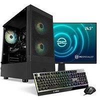 Pcspecialist Fusion 120 Gaming Desktop, 24-Inch Fhd Monitor, Keyboard & Mouse Bundle - Nvidia Geforce Rtx 3050, Amd Ryzen 5, 16Gb Ram, 1Tb Ssd